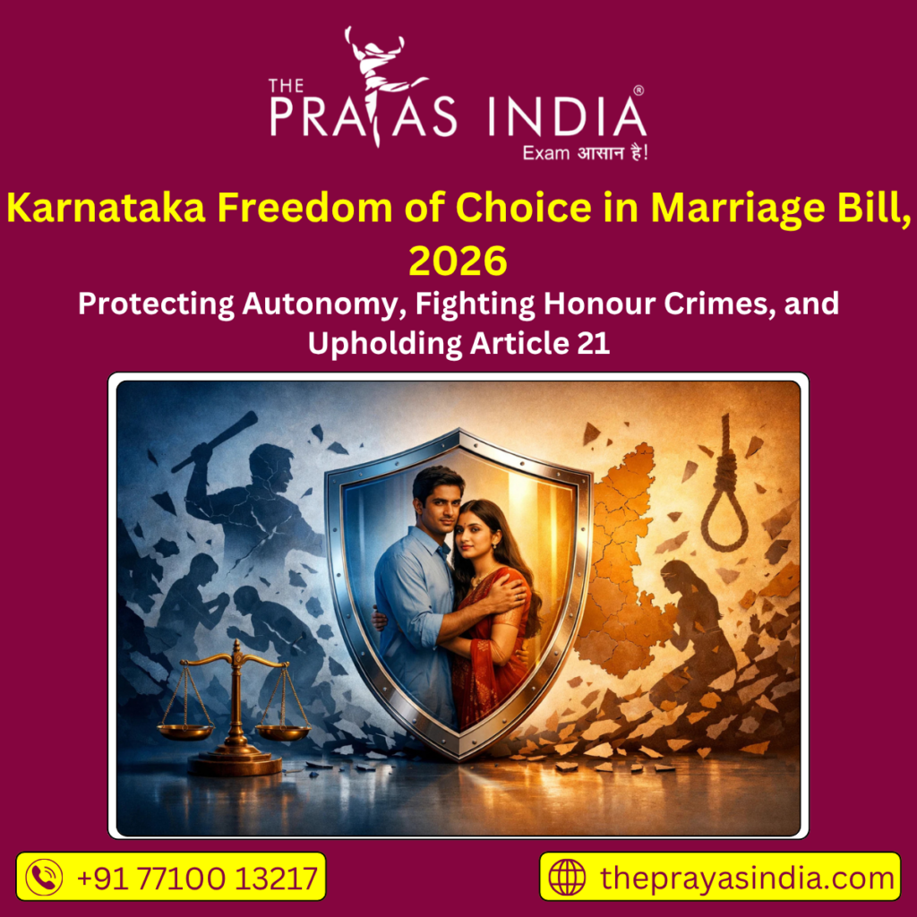 Karnataka Freedom of Choice in Marriage Bill, 2026