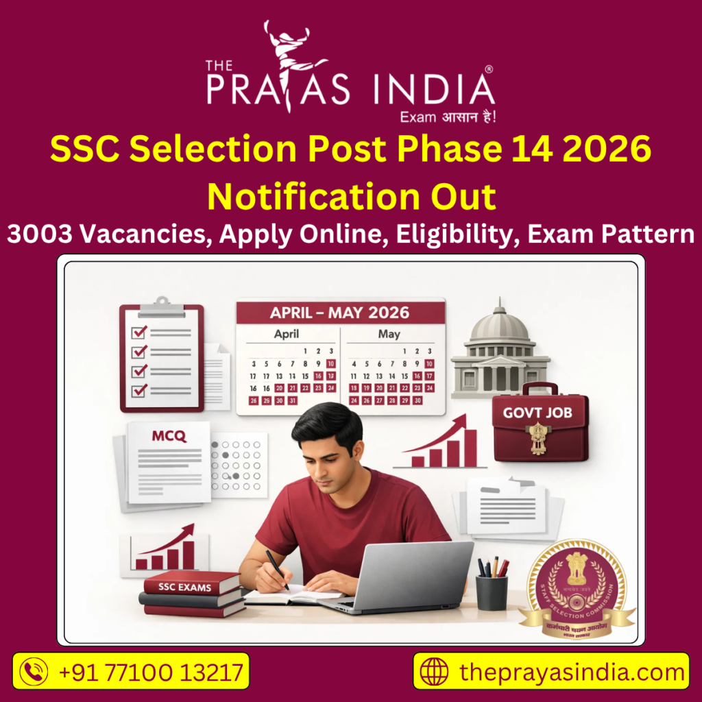 SSC Selection Post Phase 14 2026 Notification Out