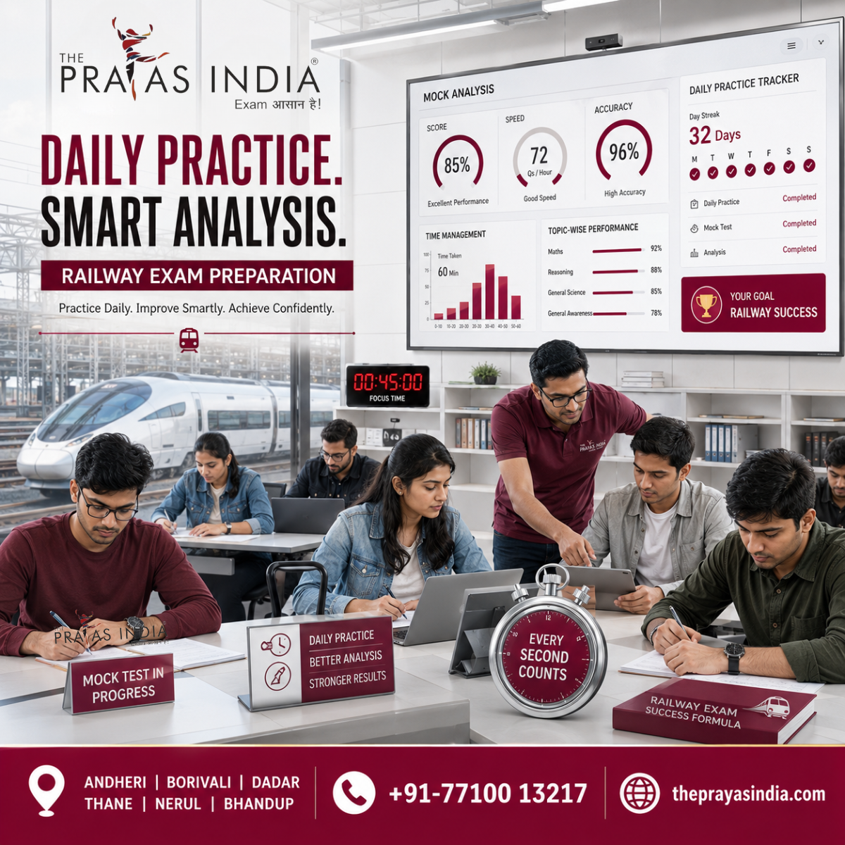 Railway Coaching with Daily Practice & Mock Analysis