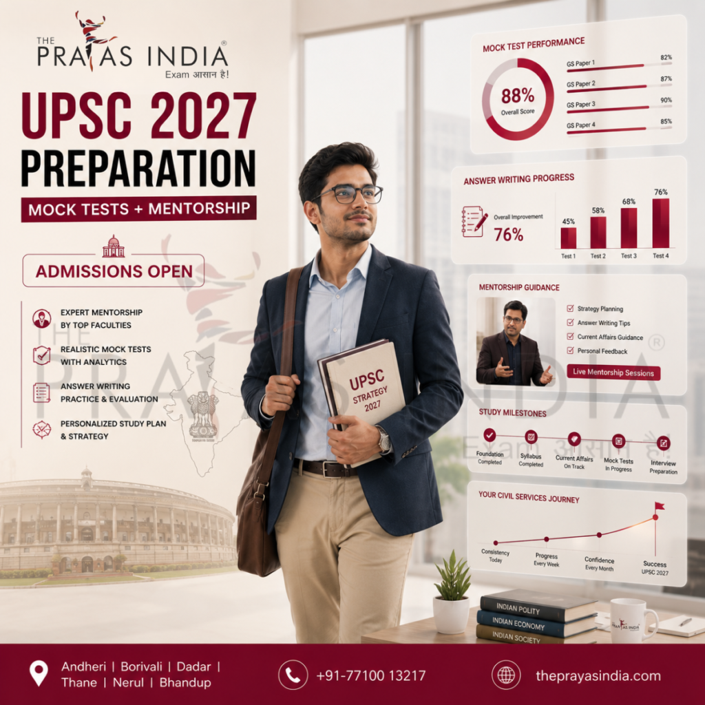 UPSC 2027 Preparation Strategy with Mock Tests & Mentorship