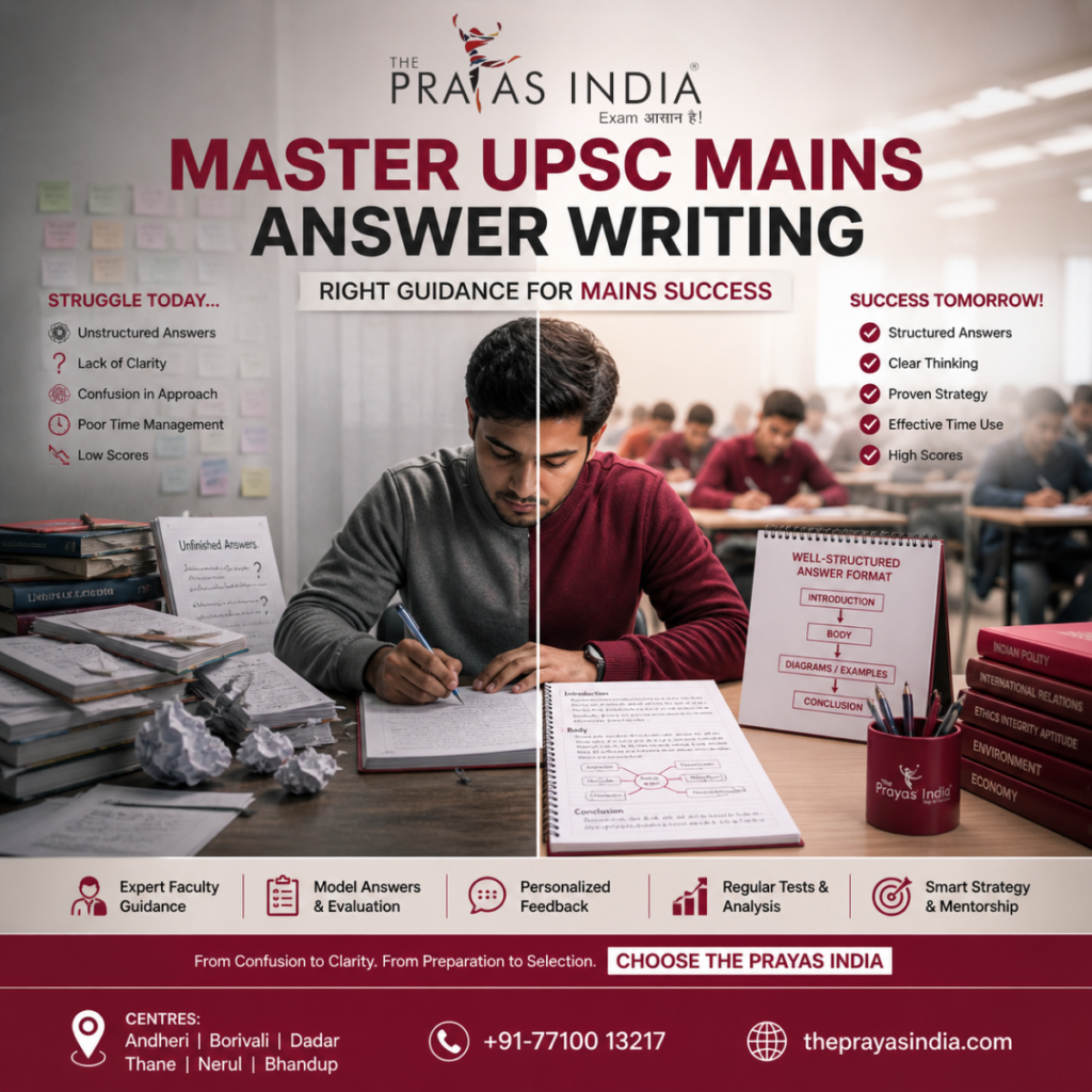 Why Choose The Prayas India for UPSC Mains Preparation