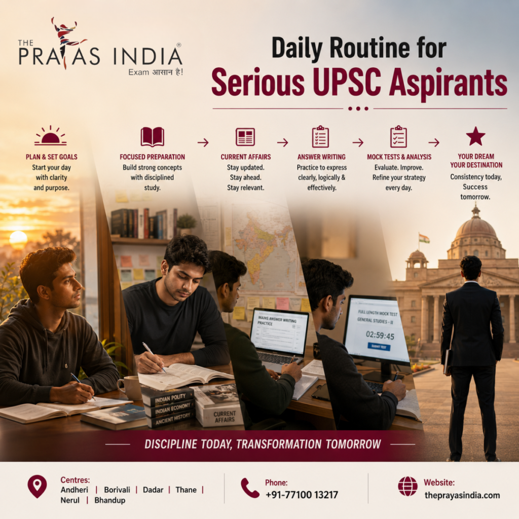 Daily Routine for Serious UPSC Aspirants 2026