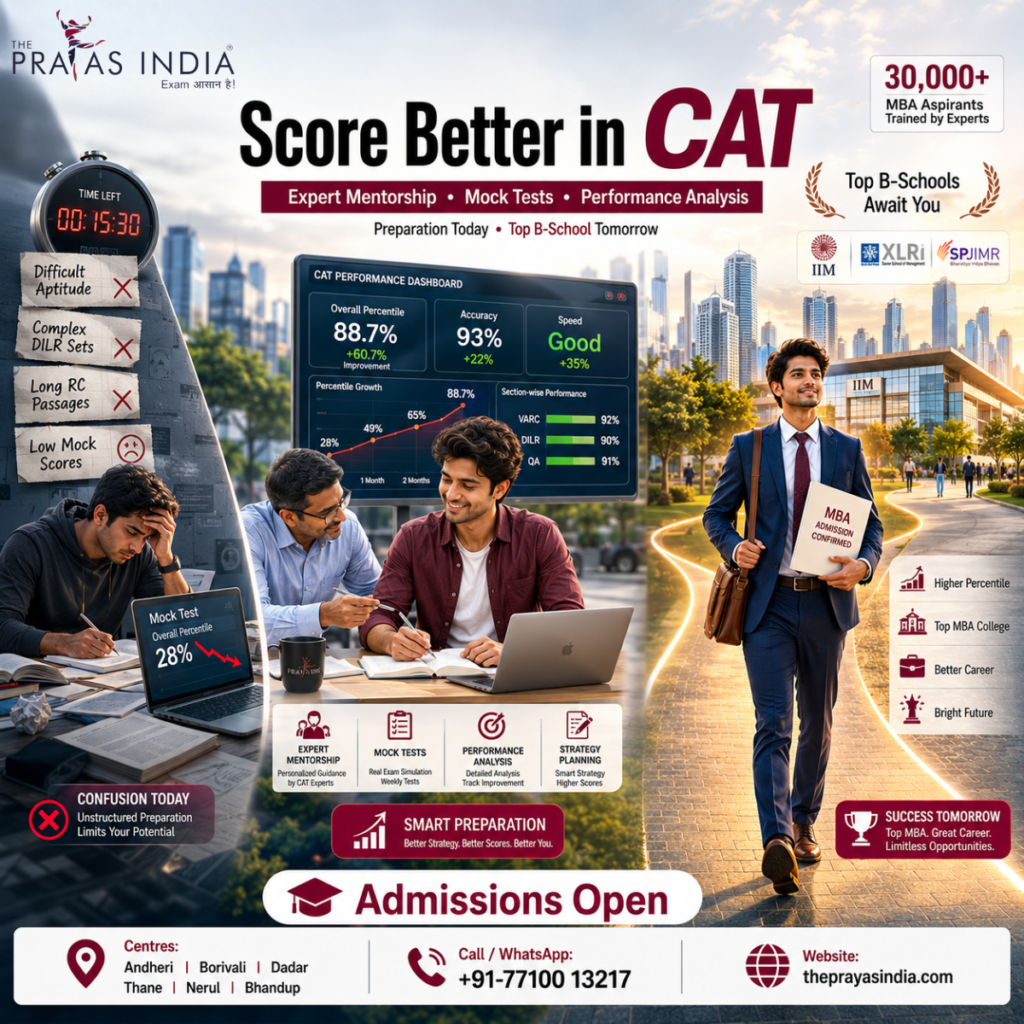 How The Prayas India Helps Students Score Better in CAT