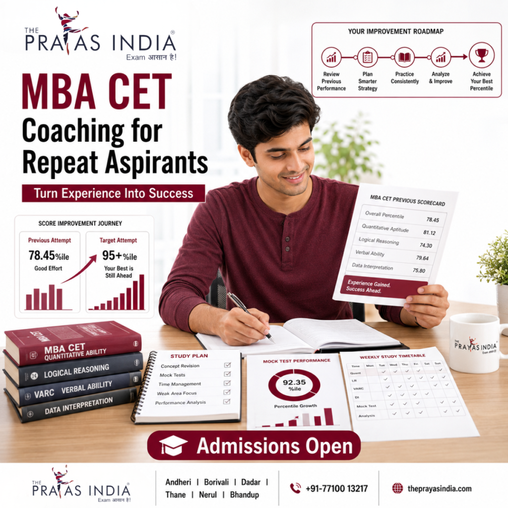 MBA CET Coaching Classes for Repeat Aspirants in Mumbai