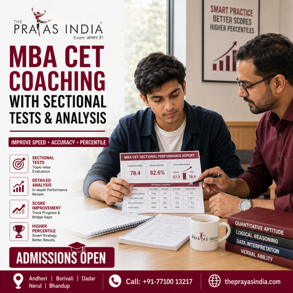 MBA CET Coaching with Sectional Tests & Analysis