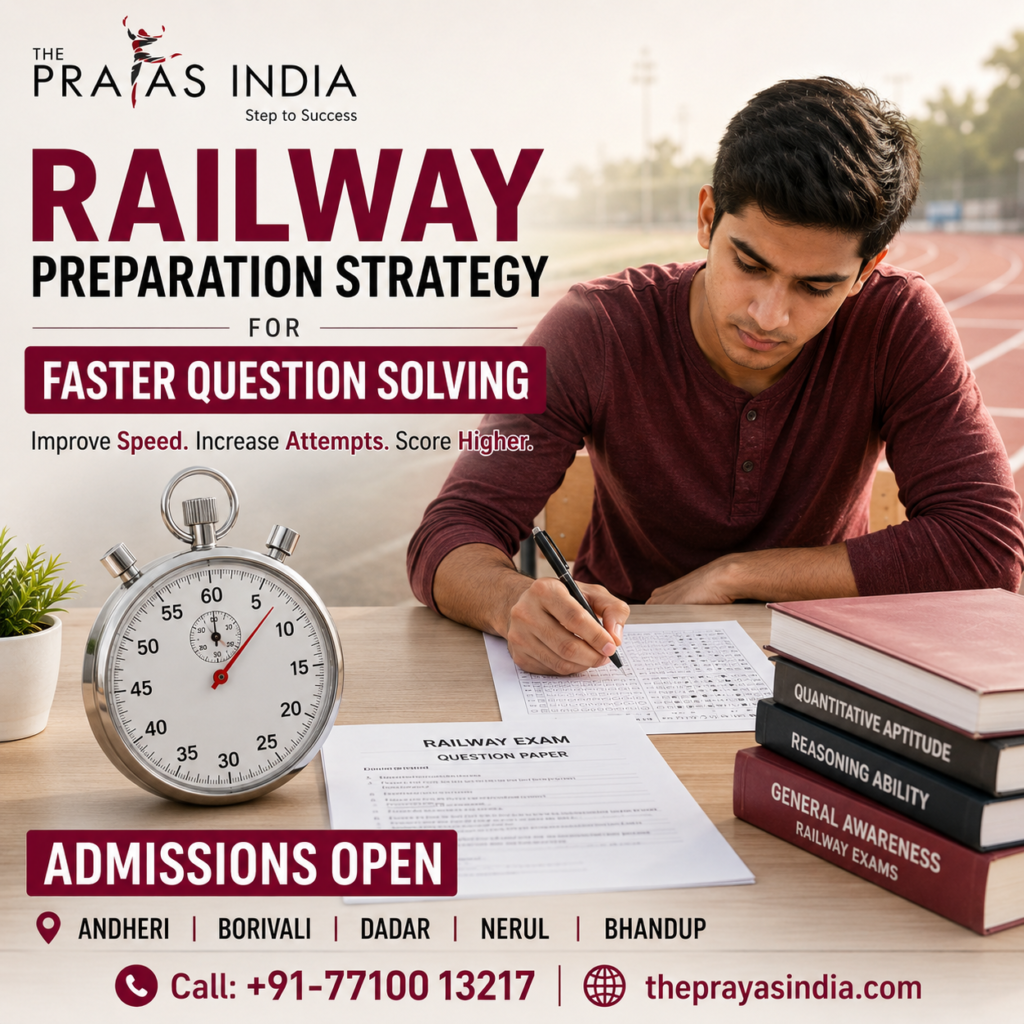 Railway Preparation Strategy for Faster Question Solving