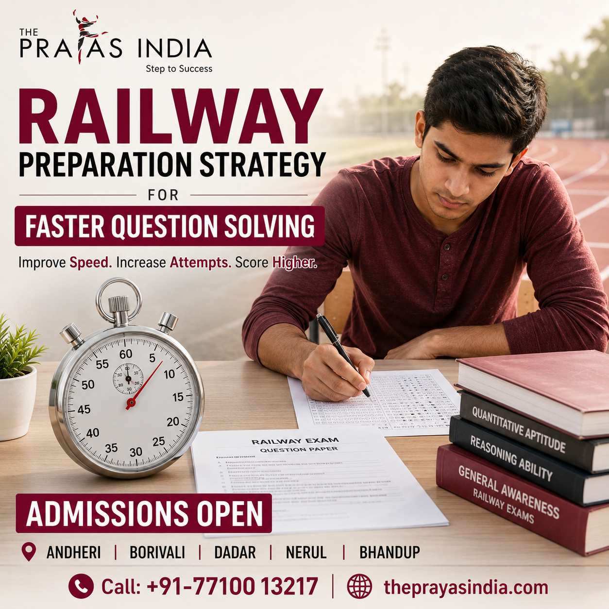 Railway Preparation Strategy for Faster Question Solving