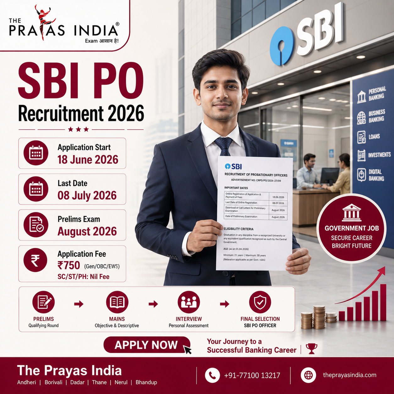 SBI PO 2026 Notification Out for 1500 Vacancies