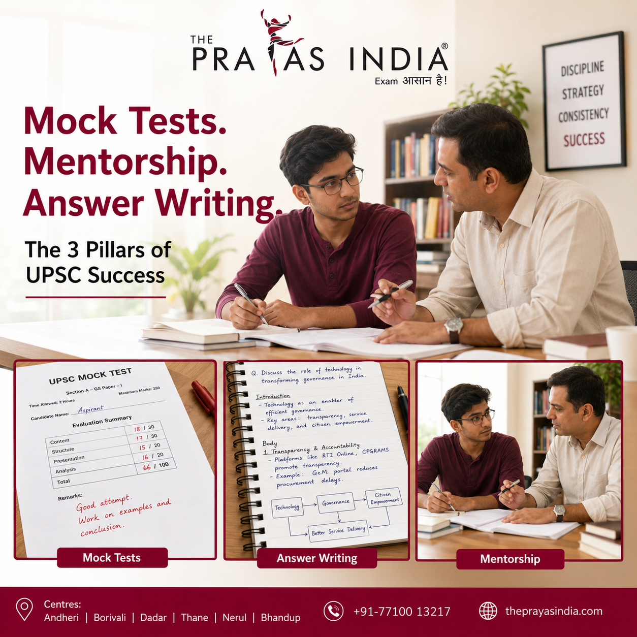 UPSC Preparation with Mock Tests, Mentorship & Answer Writing