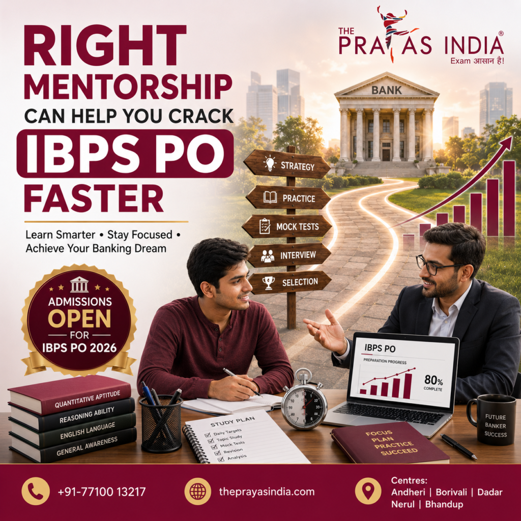 How the Right Mentorship Can Help You Crack IBPS PO Faster The Prayas India