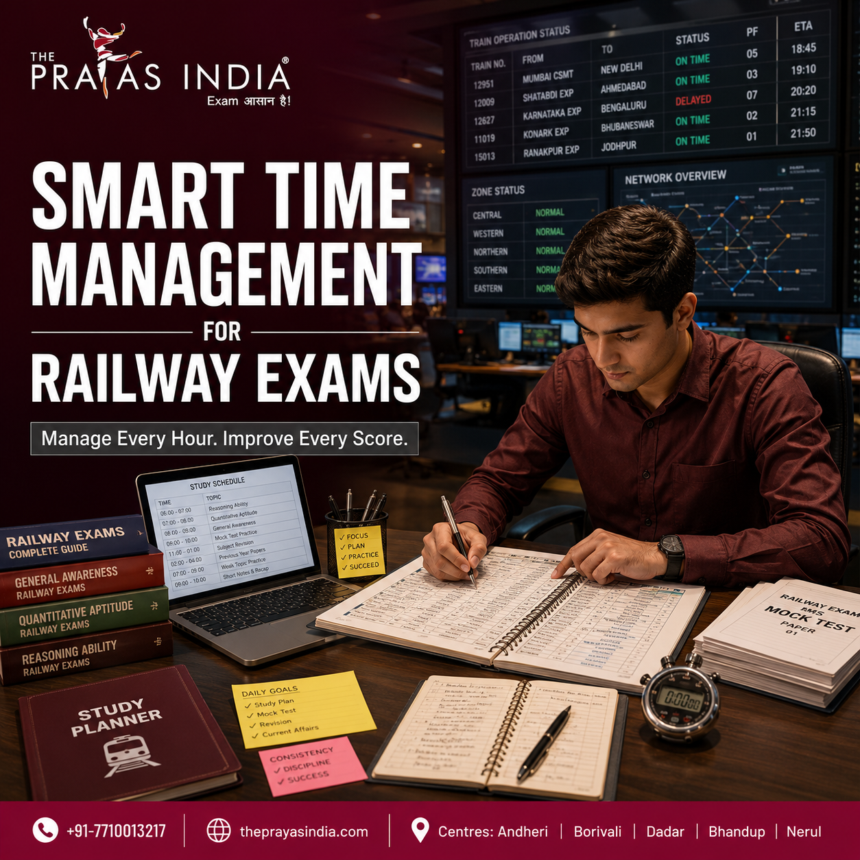 Smart Time Management Tips for Railway Exams