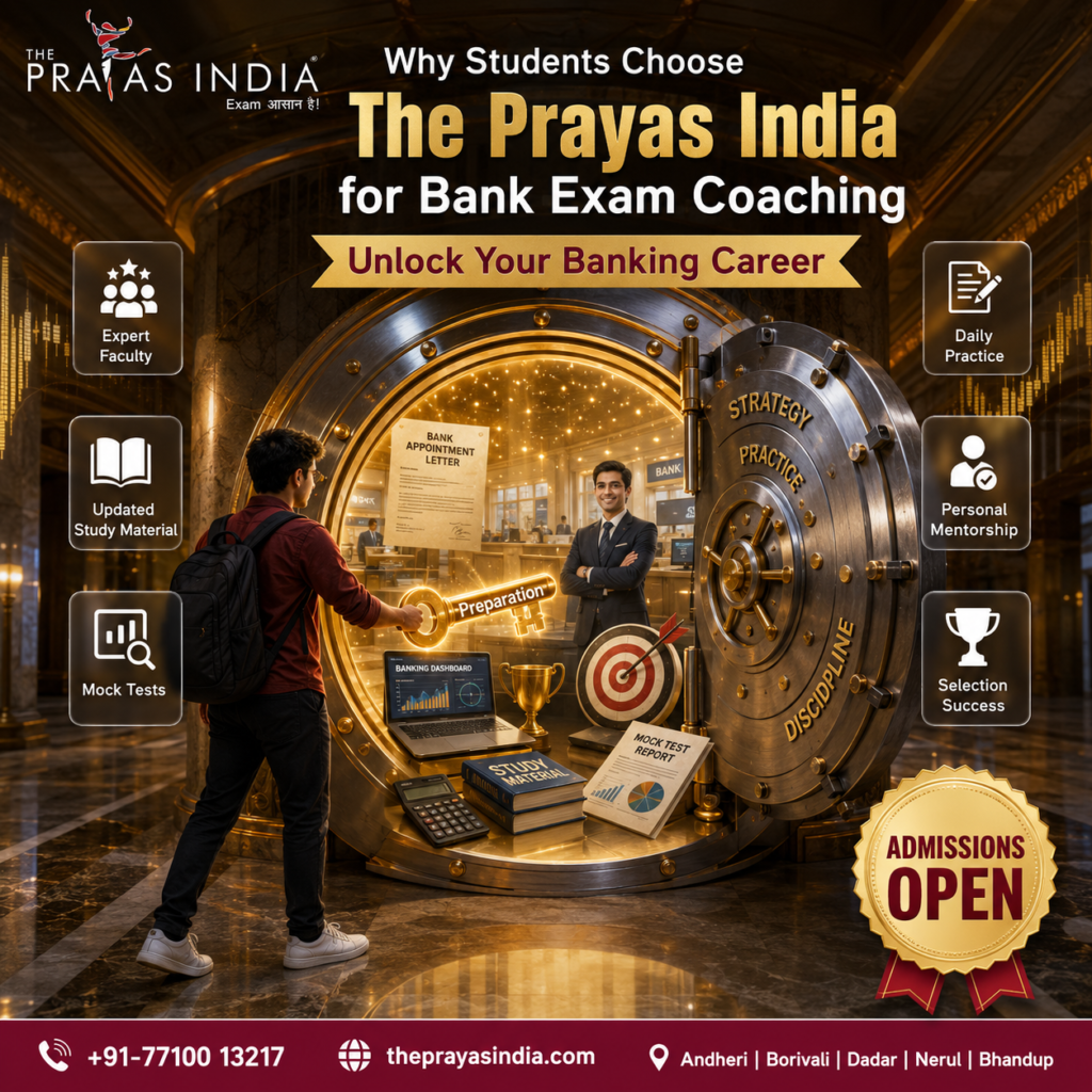 Why Students Choose The Prayas India for Bank Exam Coaching Best Bank Exam Coaching in Mumbai