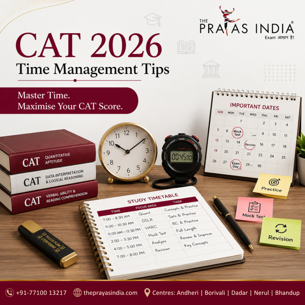 CAT 2026 Time Management Tips to Maximize Your Score The Prayas India
