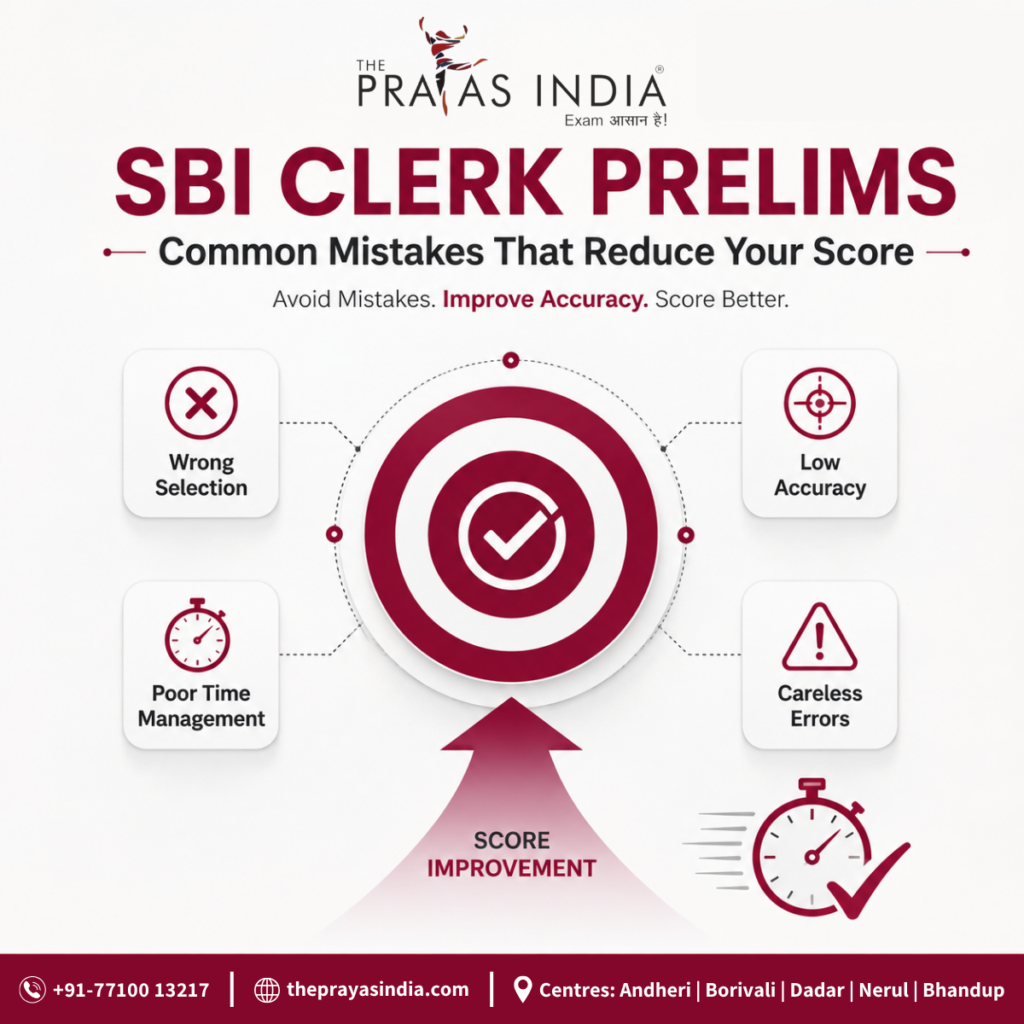 Common Mistakes That Reduce SBI Clerk Prelims Scores