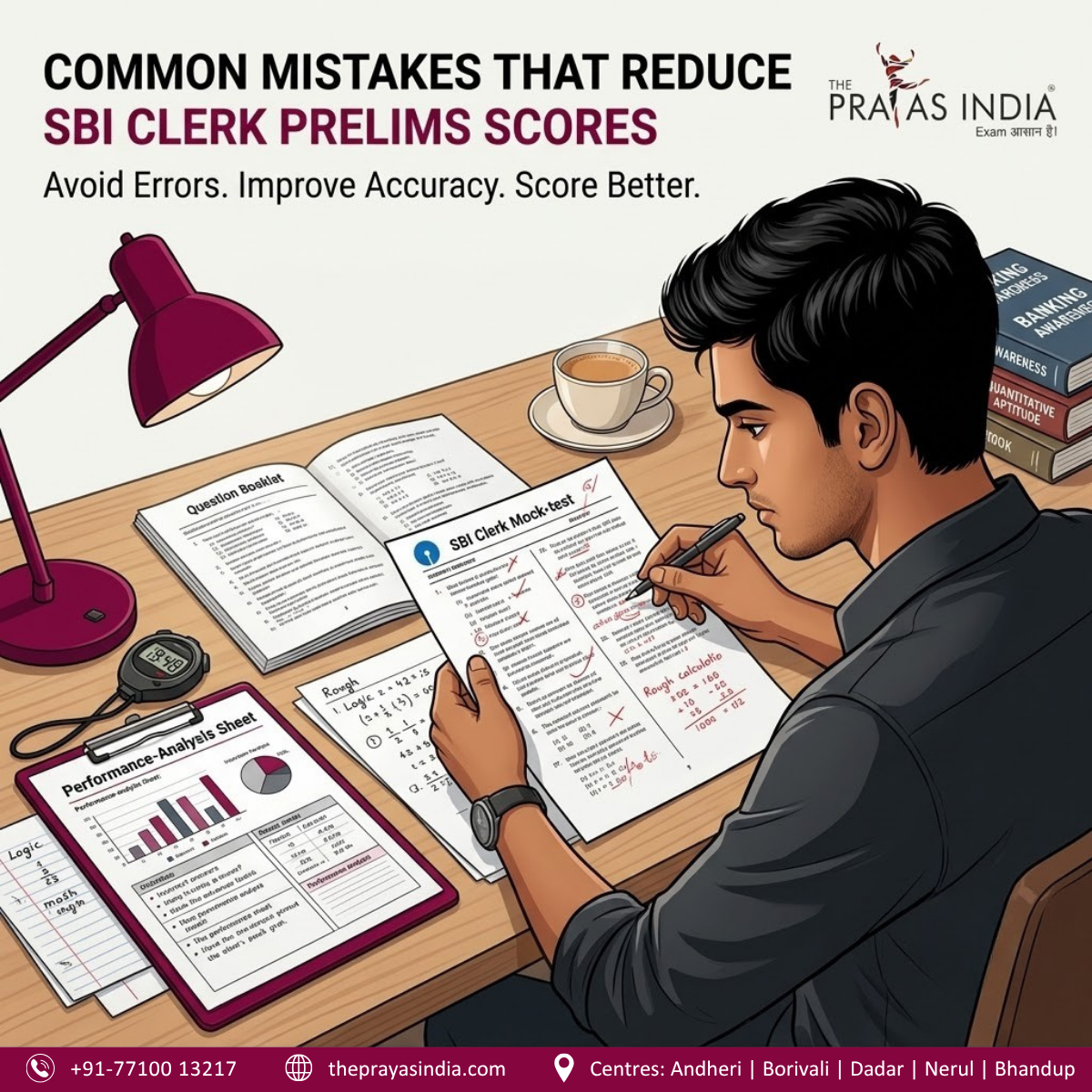 Common Mistakes That Reduce SBI Clerk Prelims Scores