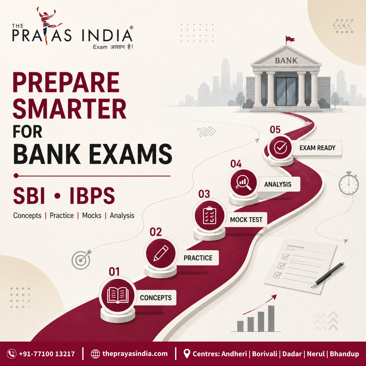 How The Prayas India Helps Students Prepare for SBI and IBPS Exams