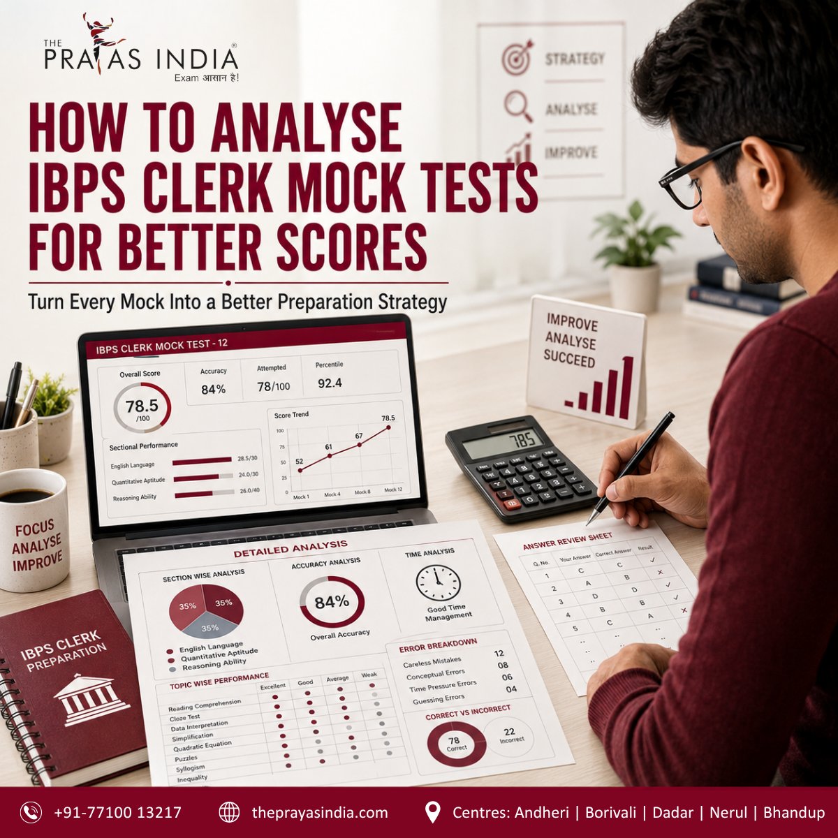 How to Analyse IBPS Clerk Mock Tests for Better Scores