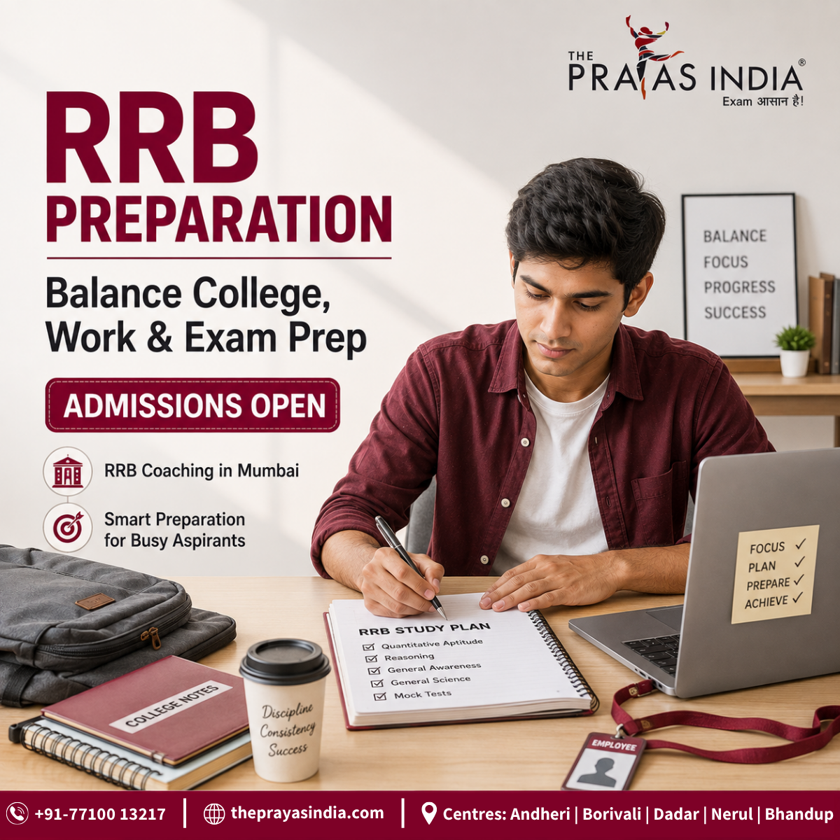 How to Balance RRB Preparation with College or a Job?