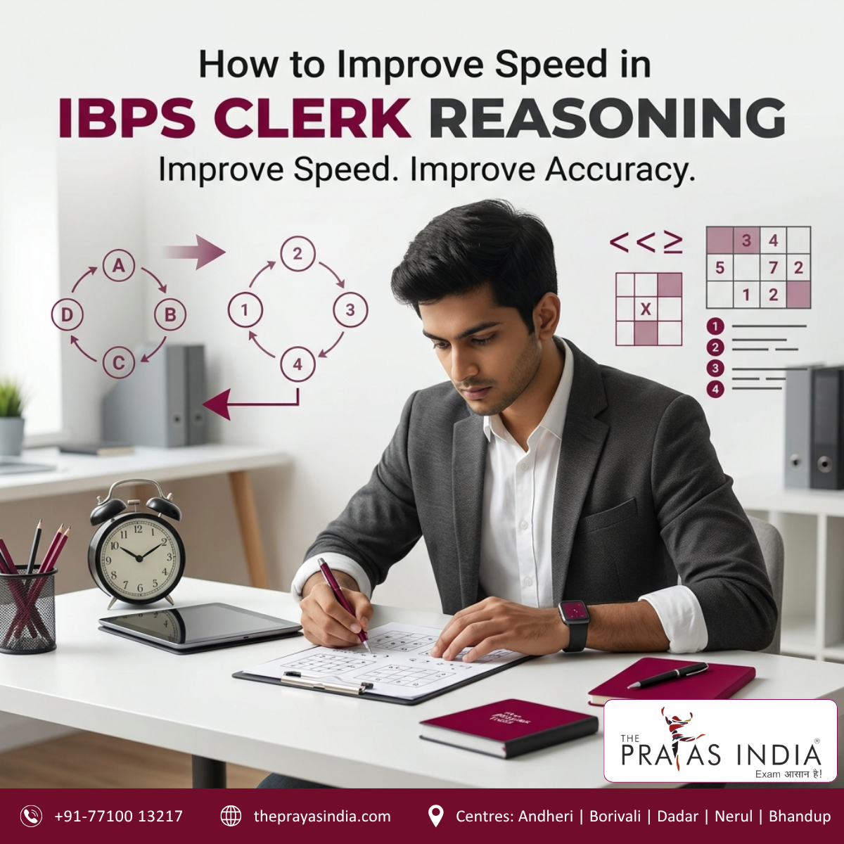 How to Improve Speed in IBPS Clerk Reasoning
