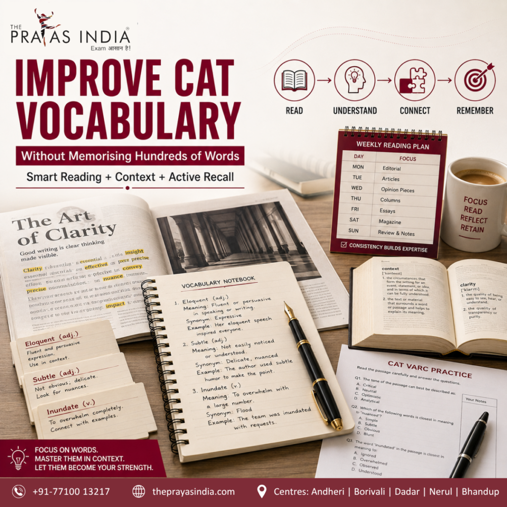 How to Improve Vocabulary for CAT Without Memorising Hundreds of Words