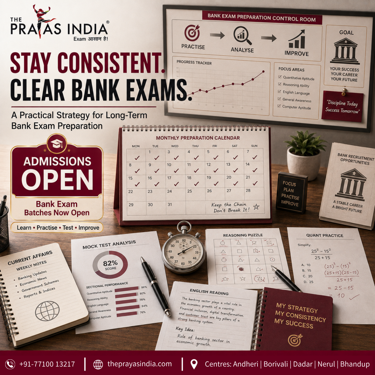 How to Prepare for Bank Exams Without Losing Consistency?