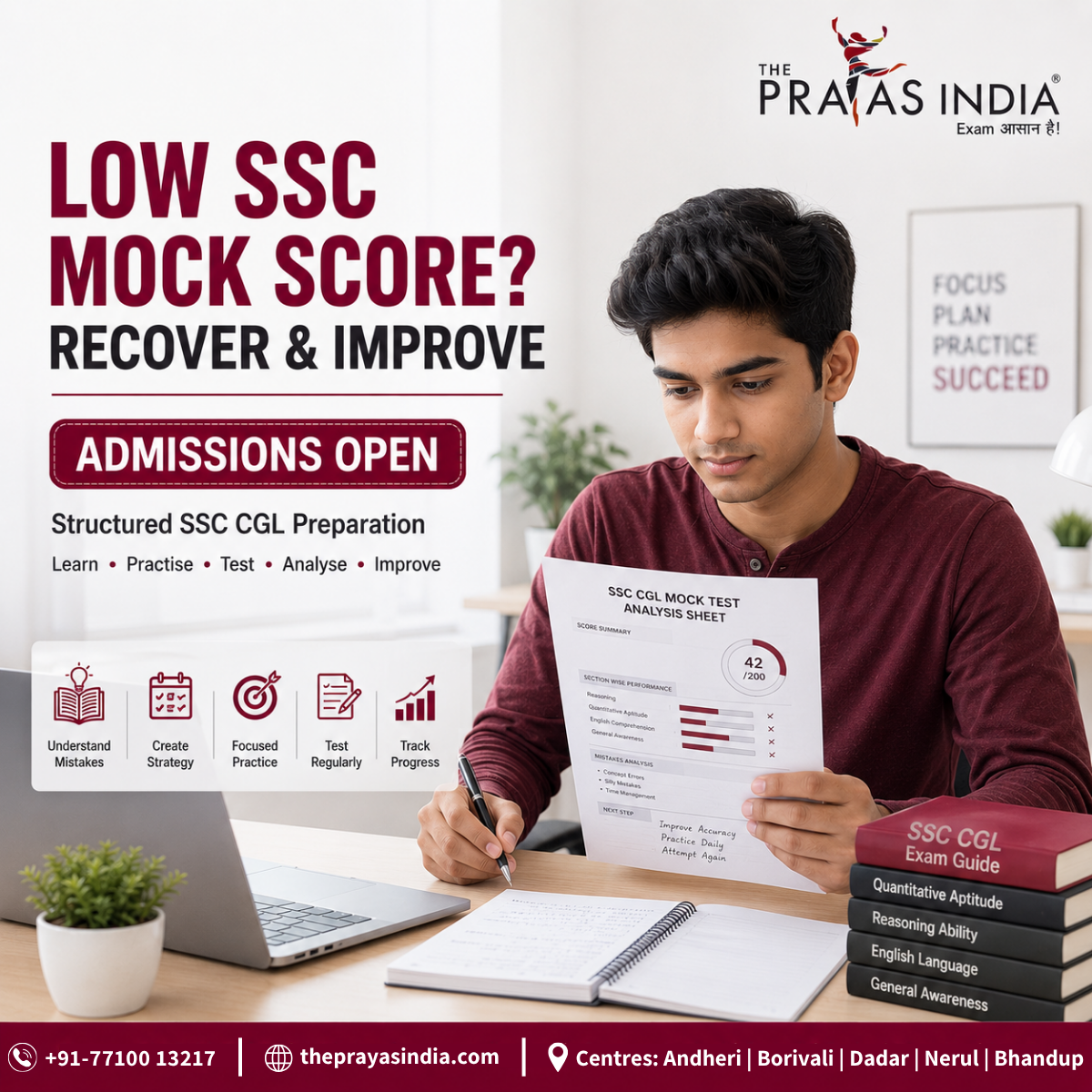 How to Recover From a Low SSC Mock Test Score
