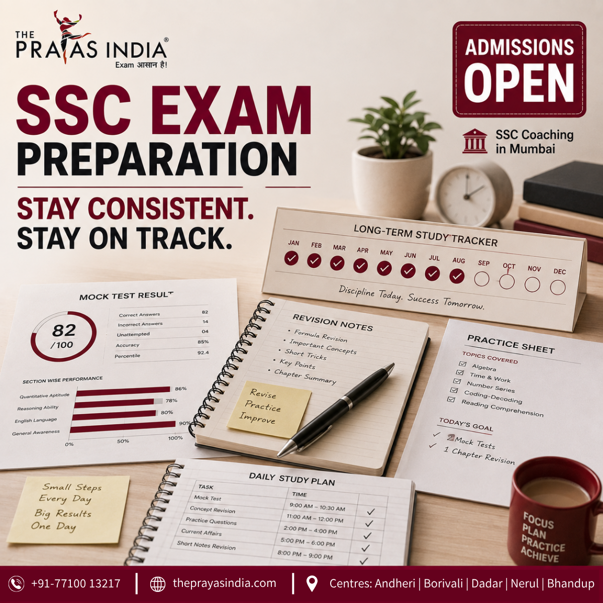 How to Stay Consistent During Long-Term SSC Exam Preparation