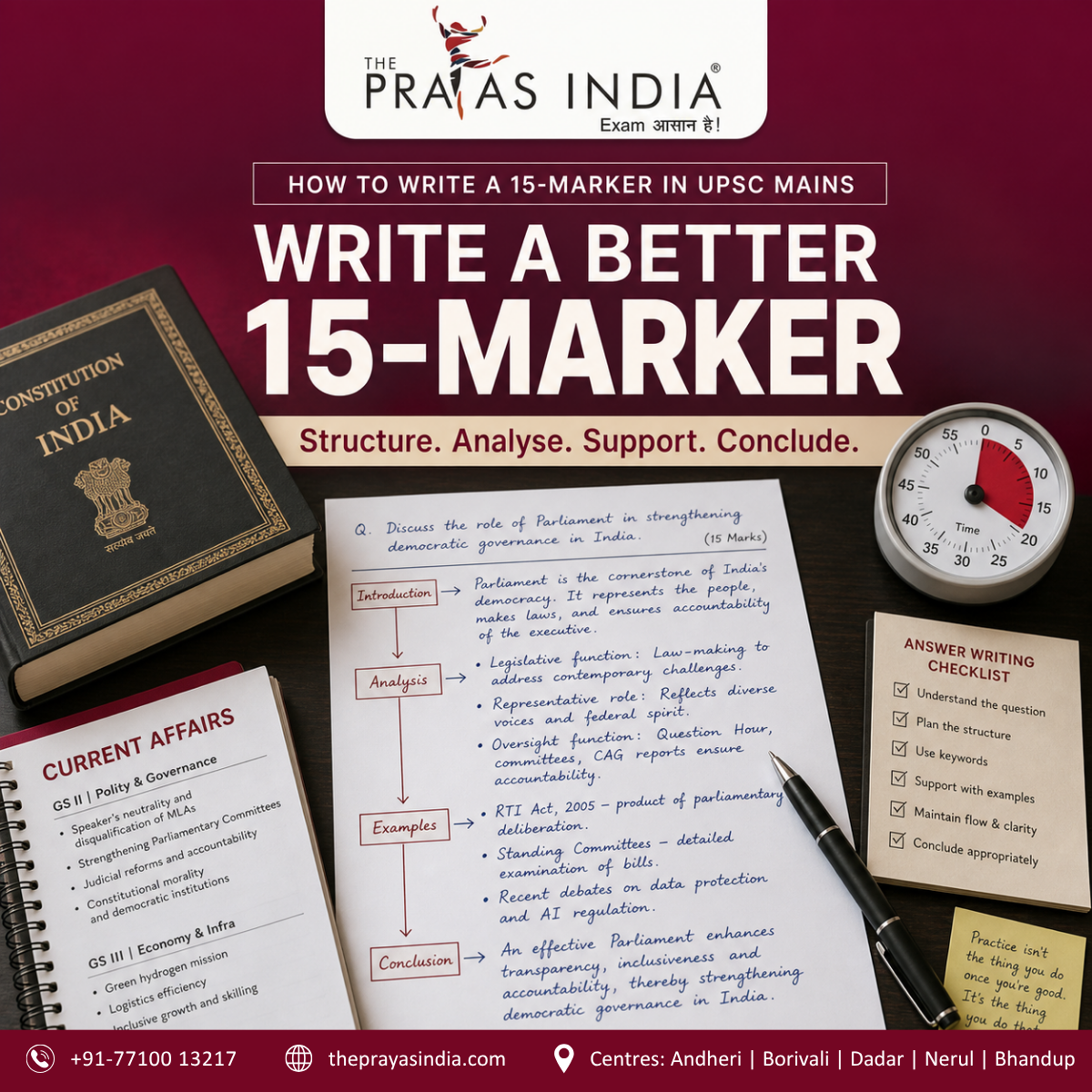 How to Write a 15-Marker Answer in UPSC Mains?