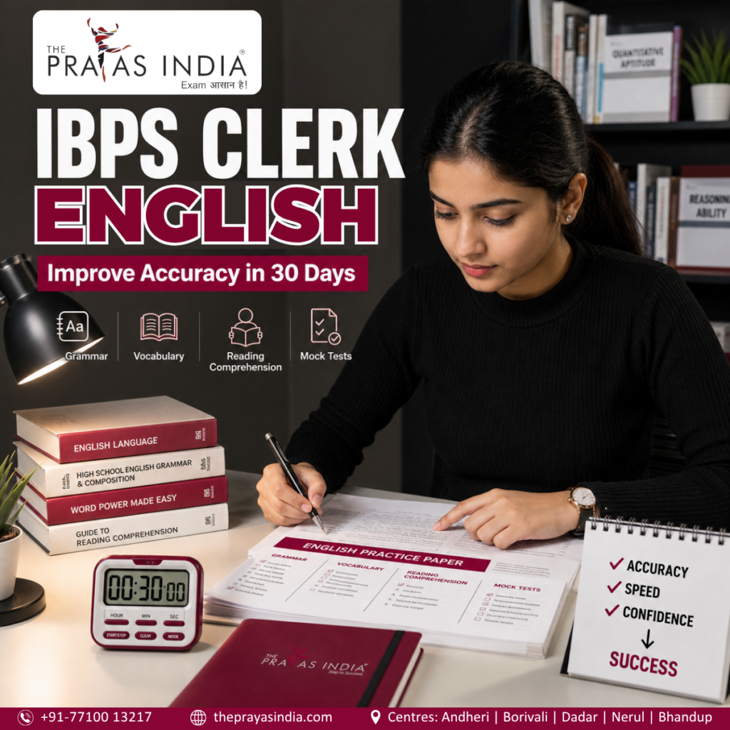 IBPS Clerk English Preparation: Improve Accuracy in 30 Days