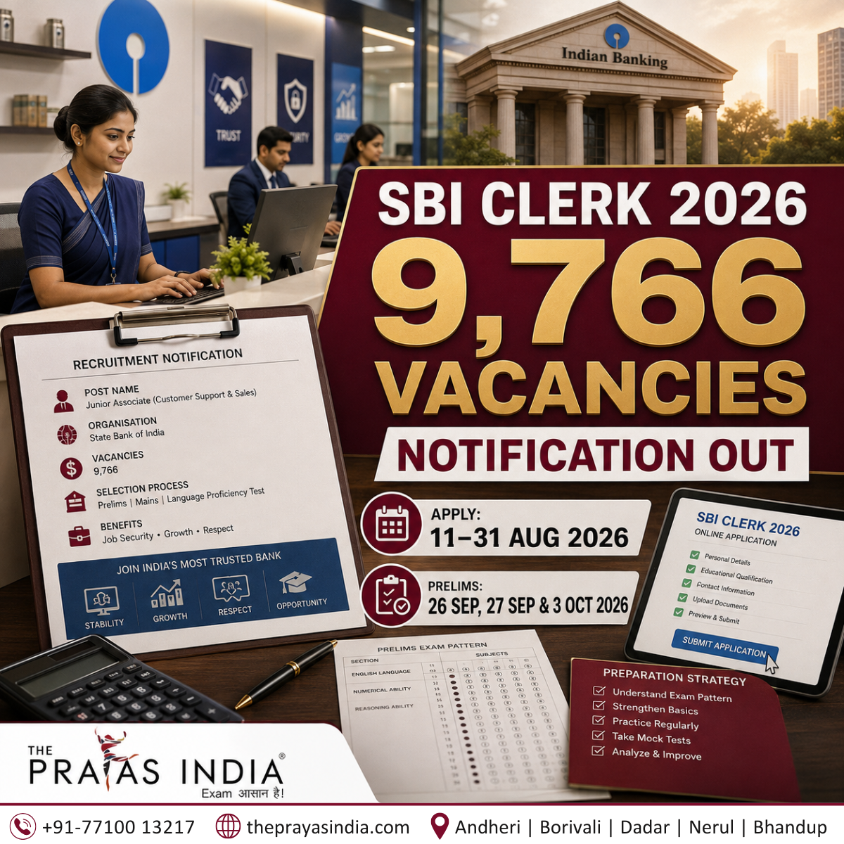 SBI Clerk 2026 Notification Out