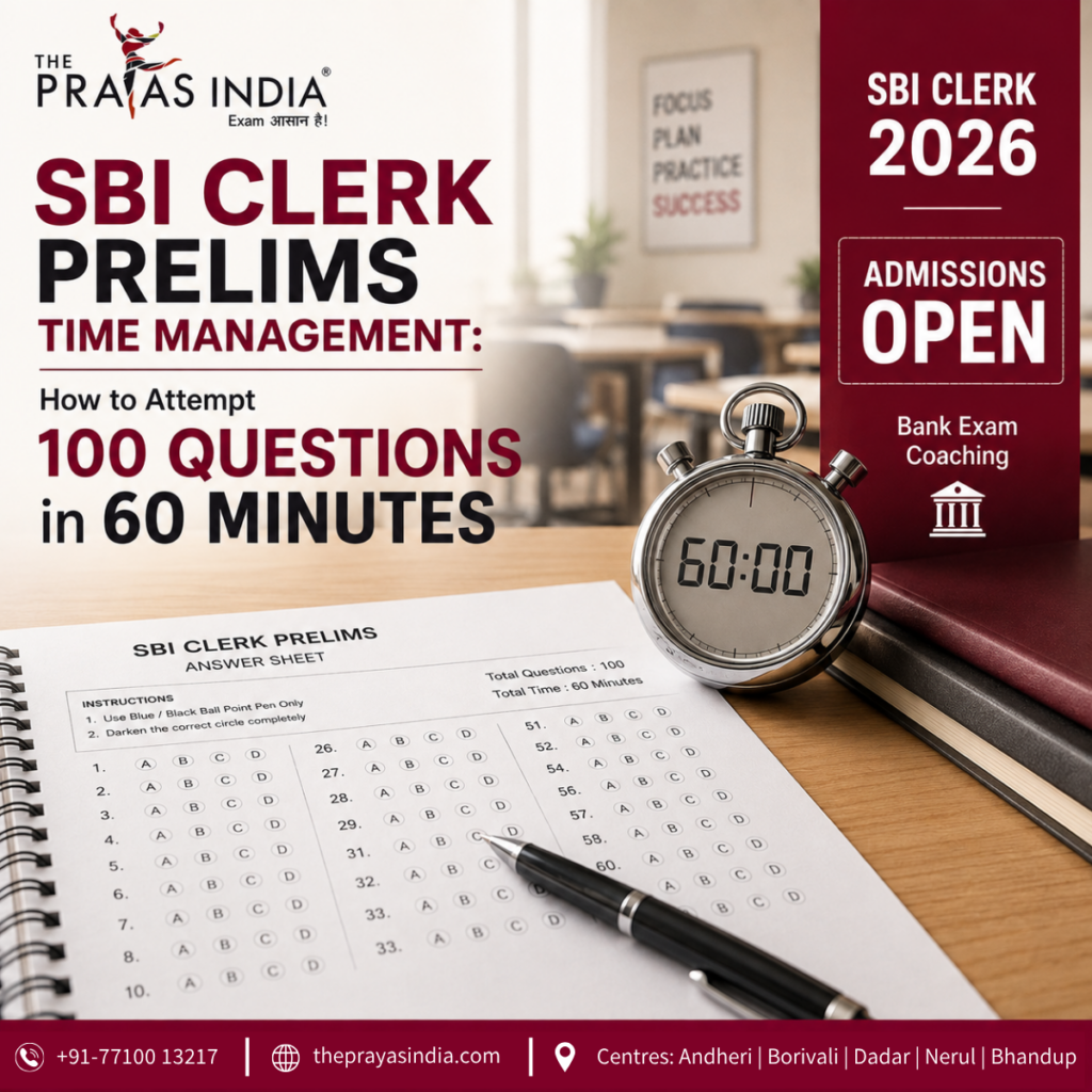 SBI Clerk Prelims Time Management
