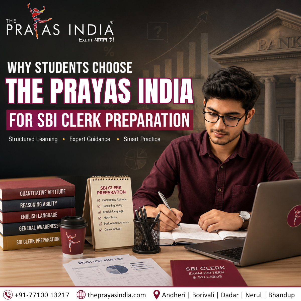 Why Students Choose The Prayas India for SBI Clerk Preparation