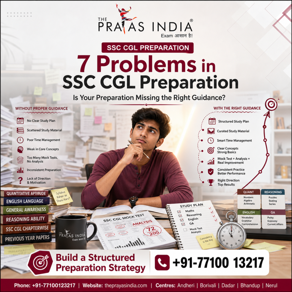 7 Problems in SSC CGL Preparation