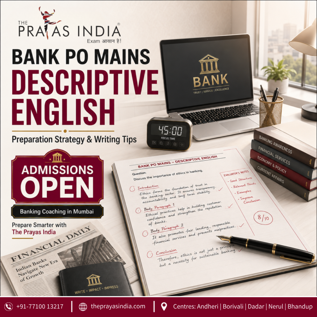 Bank PO Mains Descriptive English: Preparation Strategy and Writing Tips