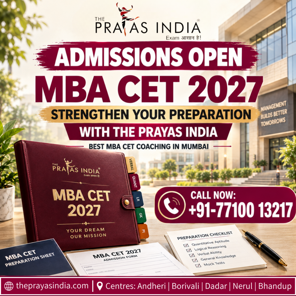 How The Prayas India Can Strengthen Your MBA CET 2027 Preparation