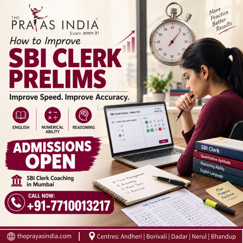 How to Improve Speed and Accuracy for SBI Clerk Prelims