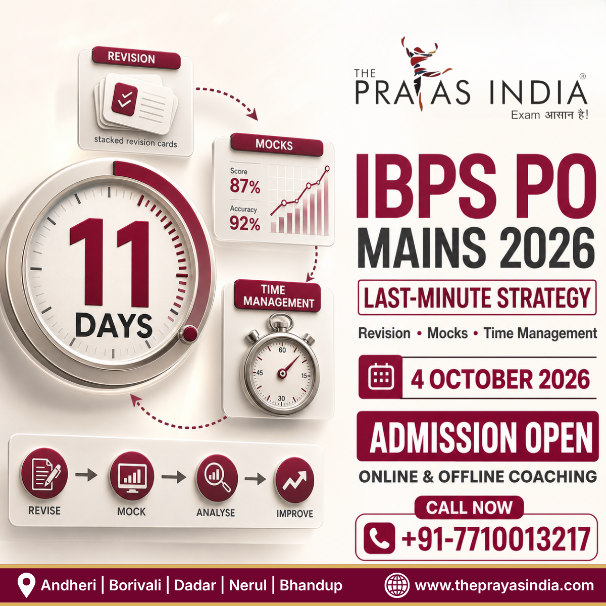 IBPS PO Mains 2026 Last-Minute Strategy
