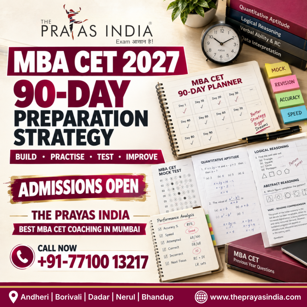 MBA CET 2027: 90-Day Preparation Strategy