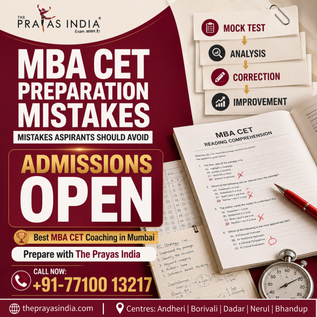 MBA CET Preparation Mistakes That Aspirants Should Avoid