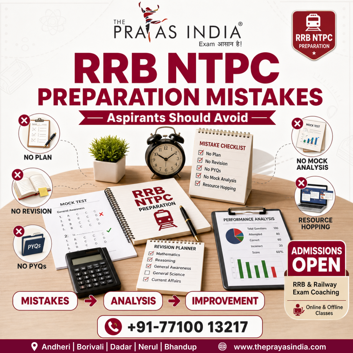 RRB NTPC Preparation Mistakes Aspirants Should Avoid