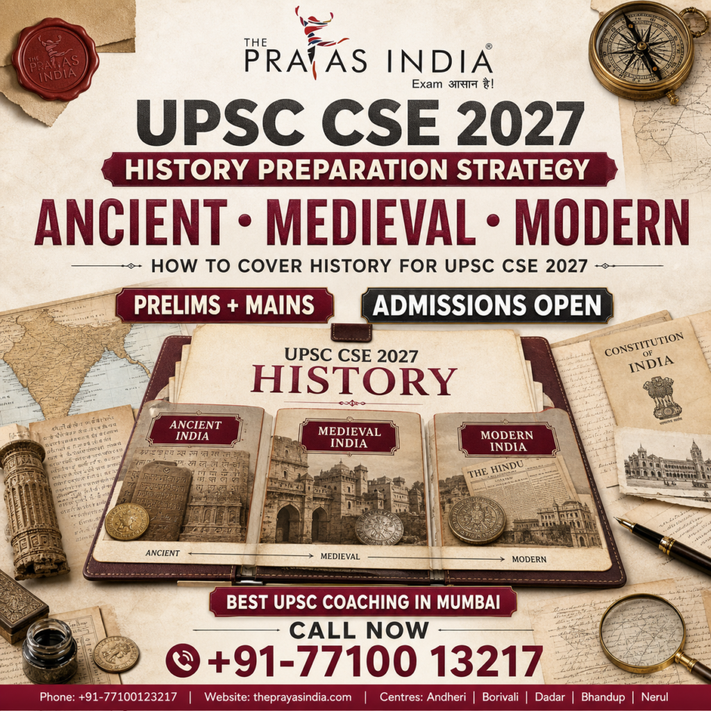 UPSC CSE 2027 History Preparation Strategy