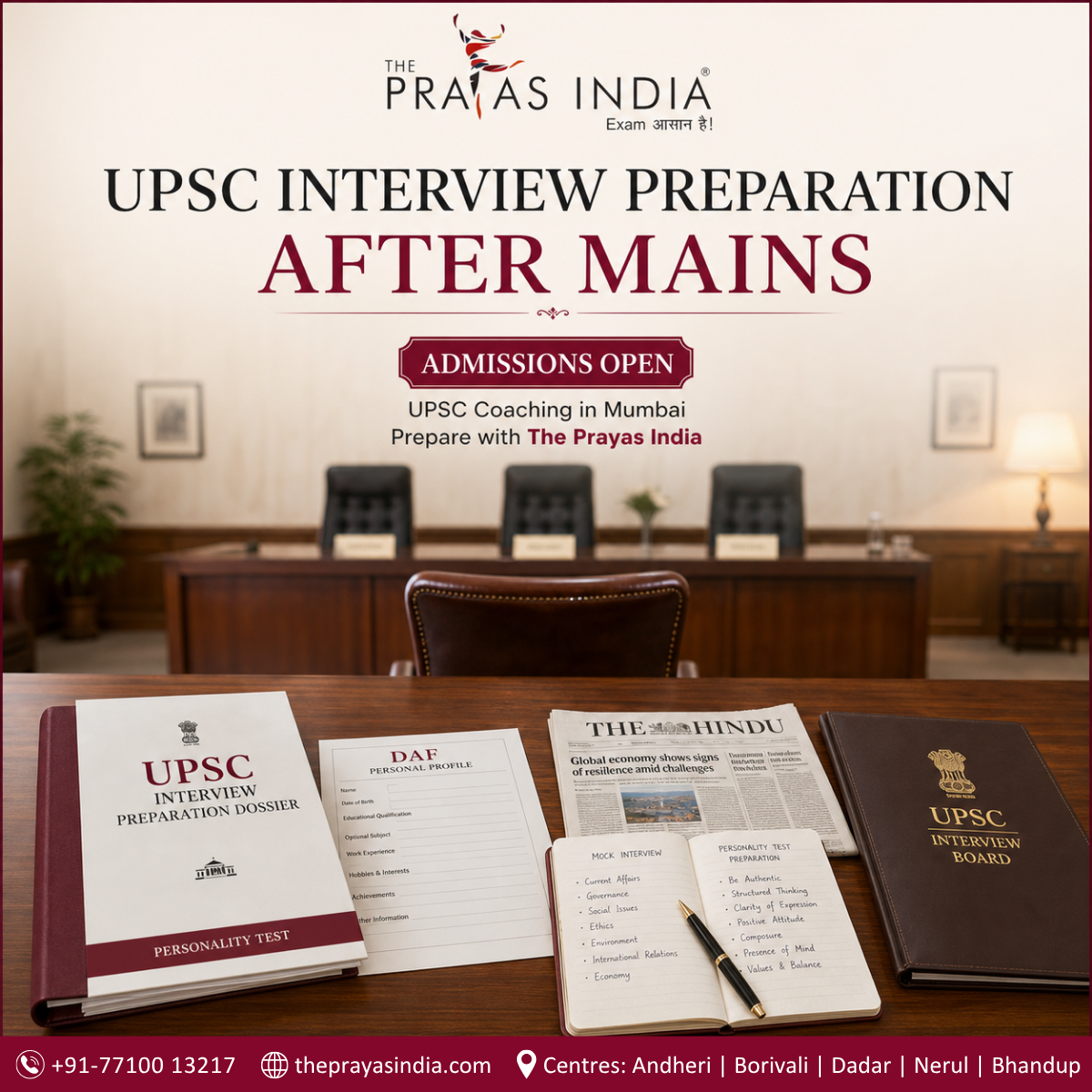 UPSC Interview Preparation After Mains