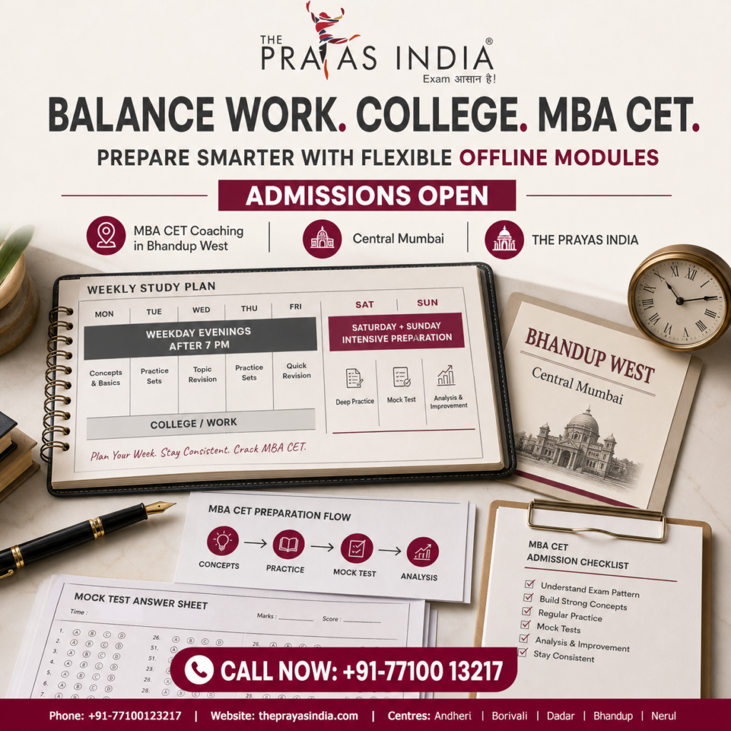 Balancing Work, College & MBA CET Prep