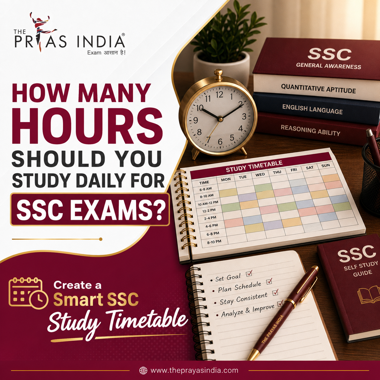 How Many Hours Should You Study Daily for SSC Exams?