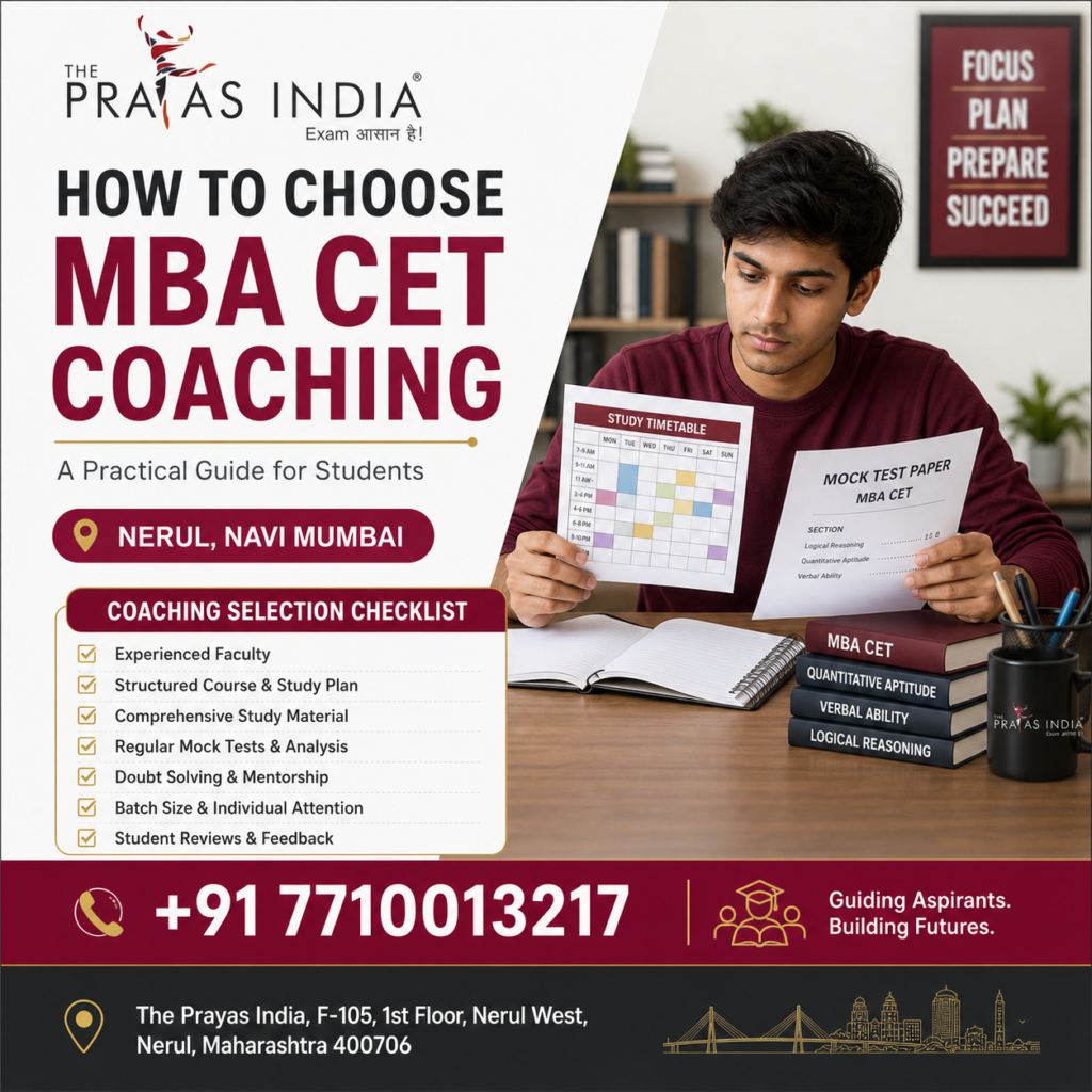 How to Choose MAH MBA CET Coaching in Nerul