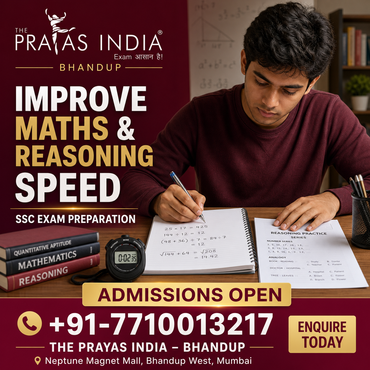 How to Improve Maths and Reasoning Speed for SSC Exams