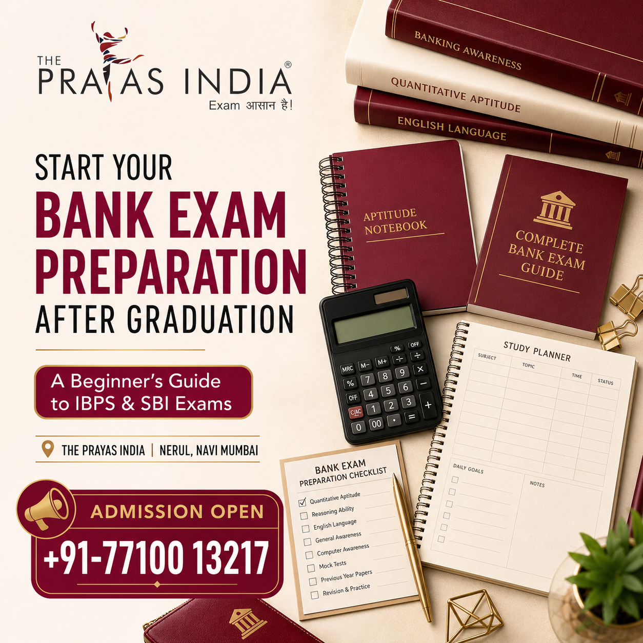 How to start bank exam preparation after graduation