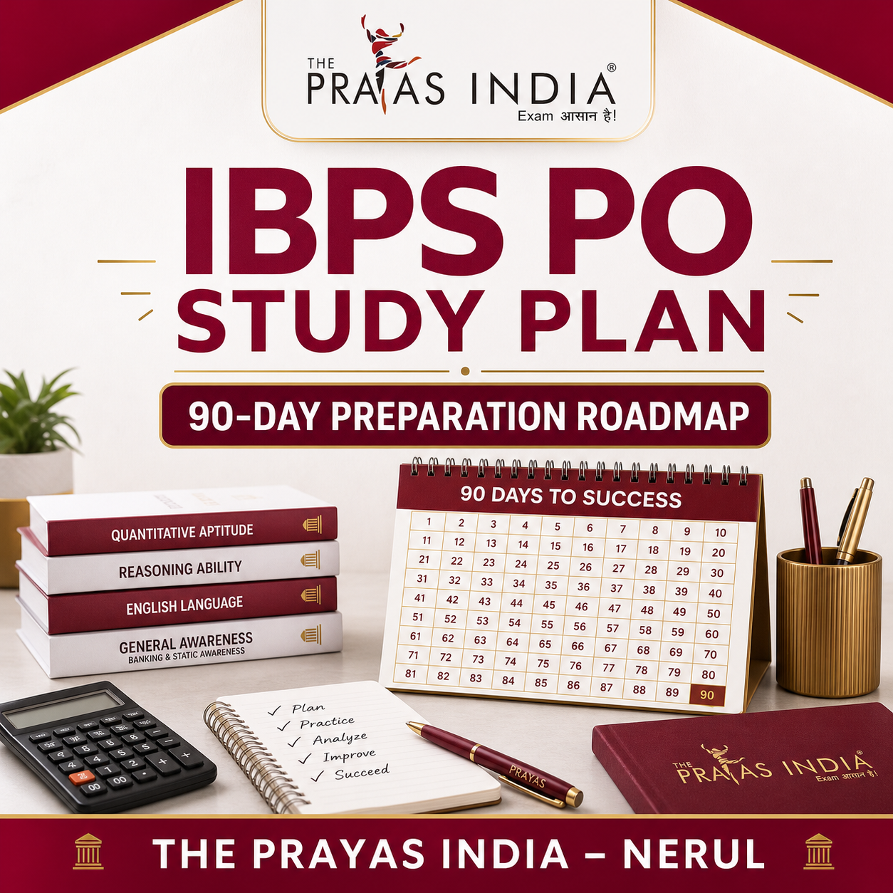 IBPS PO Study Plan for 3 Months