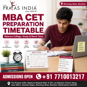MBA CET Preparation Timetable for College Students