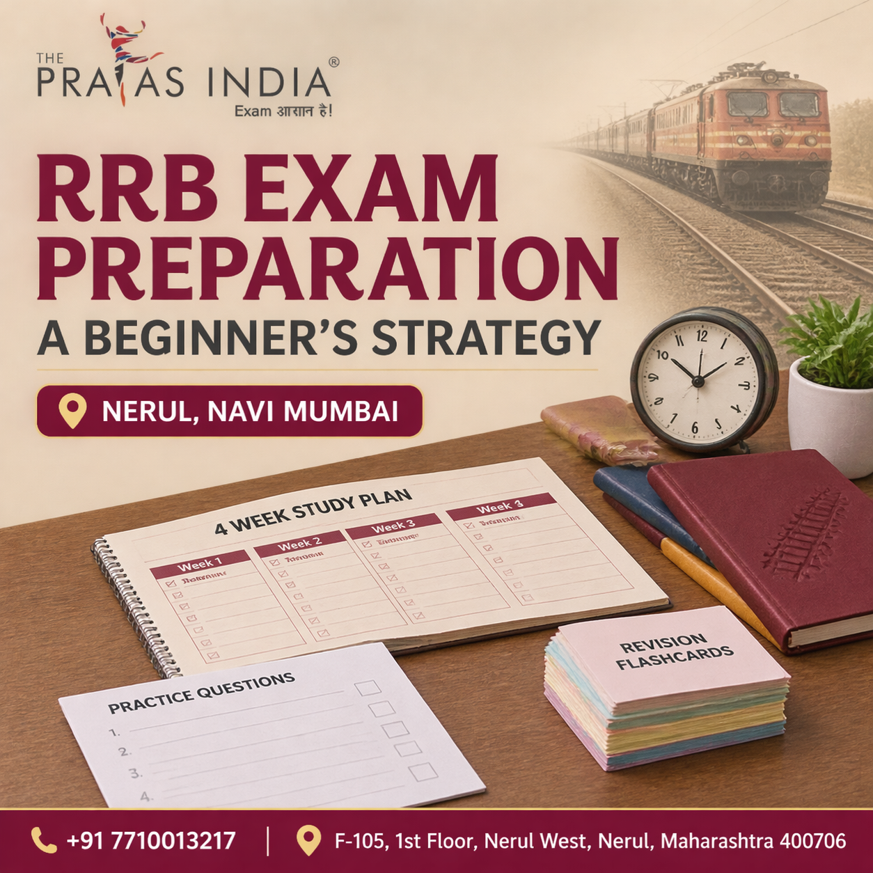 RRB Exam Preparation Strategy for Beginners in Nerul